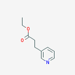 Structure of 3-Pyridinepropanoic acid, ethyl ester