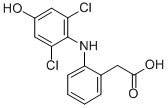 Structure of 2-[((2,6-DICHLORO-4-HYDROXY)PHENYL)AMINO]BENZENEACETIC ACID