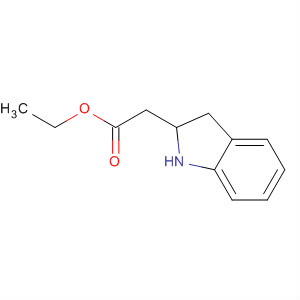 1H-Indole-2-acetic acid, 2,3-dihydro-, ethyl ester结构式