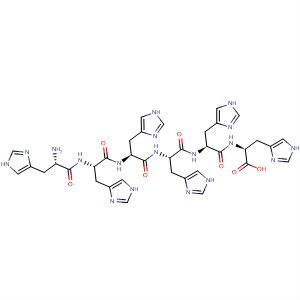 L-Histidine, L-histidyl-L-histidyl-L-histidyl-L-histidyl-L-histidyl-结构式