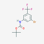 Structure of N-BOC-3-BROMO-5-TRIFLUOROMETHYLANILINE