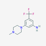 Structure of Benzenamine, 3-(4-methyl-1-piperazinyl)-5-(trifluoromethyl)-