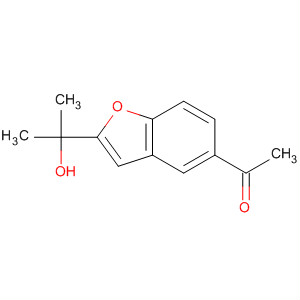 Structure of Ethanone, 1-[2-(1-hydroxy-1-methylethyl)-5-benzofuranyl]-