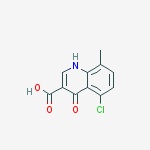 Structure of 5-CHLORO-4-HYDROXY-8-METHYLQUINOLINE-3-CARBOXYLIC ACID