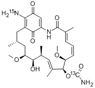 17-Aminodemethoxygeldanamycin结构式