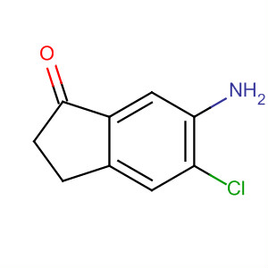 1H-Inden-1-one, 6-amino-5-chloro-2,3-dihydro-结构式