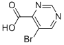 Structure of 5-BROMO-4-PYRIMIDINECARBOXYLIC ACID