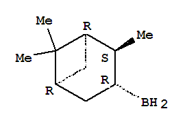 Structure of Borane,(2,6,6-trimethylbicyclo[3.1.1]hept-3-yl)-, [1R-(1a,2b,3a,5a)]-