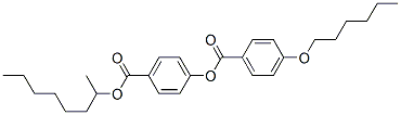 Structure of 4-[[(1-methylheptyl)oxy]carbonyl]phenyl 4-(hexyloxy)benzoate