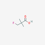 3-fluoro-2,2-dimethylpropanoic acid结构式