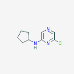 6-Chloro-N-cyclopentyl-2-pyrazinamine结构式