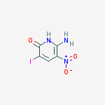 Structure of 2(1H)-Pyridinone, 6-amino-3-iodo-5-nitro-