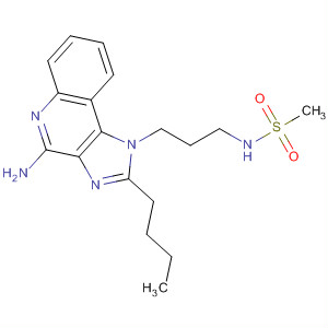 Structure of Methanesulfonamide,N-[3-(4-amino-2-butyl-1H-imidazo[4,5-c]quinolin-1-yl)propyl]-
