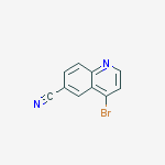Structure of 4-Bromo-6-cyanoquinoline