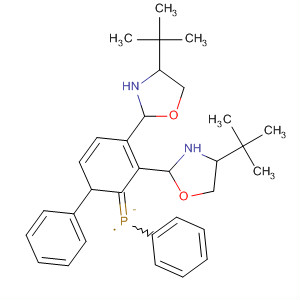 (4S,4'S)-2,2'-((苯基膦二基)双(2,1-亚苯基))双(4-(叔丁基)-4,5-二氢恶唑)结构式