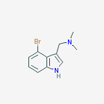 Chemical structure of 4-Bromogramine
