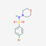 Structure of Benzenesulfonamide, 4-bromo-N-4-morpholinyl-