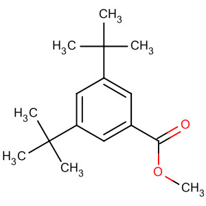 3,5-二叔丁基苯甲酸甲酯结构式