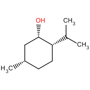 Structure of Cyclohexanol, 5-methyl-2-(1-methylethyl)-, (1S,2S,5S)-