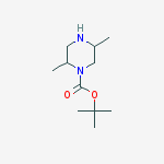 Structure of tert-Butyl 2,5-dimethylpiperazine-1-carboxylate