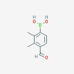 2,3-DIMETHYL-4-FORMYLPHENYLBORONIC ACID结构式