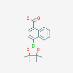 Methyl 4-(4,4,5,5-tetramethyl-1,3,2-dioxaborolan-2-yl)-1-naphthoate结构式