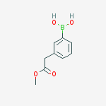 Structure of [3-(2-Methoxy-2-oxoethyl)phenyl]boronic acid