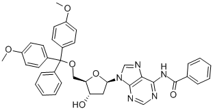 Structure of Adenosine,N-benzoyl-5'-O-[bis(4-methoxyphenyl)phenylmethyl]-2'-deoxy-