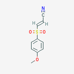 Structure of (E)-3-(4-methoxyphenylsulfonyl)acrylonitrile