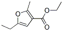 Structure of 3-Furancarboxylic acid, 5-ethyl-2-methyl-, ethyl ester