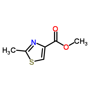 2-甲基噻唑-4-羧酸甲酯结构式