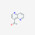 1,5-Naphthyridine-4-carboxaldehyde结构式