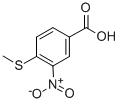 Structure of benzoic acid, 4-(methylthio)-3-nitro-