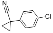 Structure of Cyclopropanecarbonitrile,1-(4-chlorophenyl)-