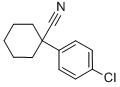 Chemical structure of Cyclohexanecarbonitrile,1-(4-chlorophenyl)-