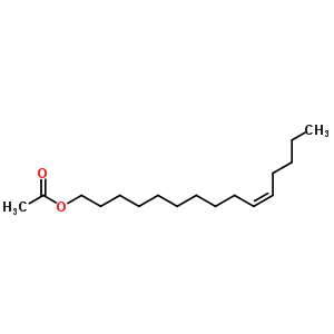 (10Z)-pentadec-10-en-1-yl acetate结构式