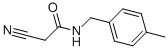 Structure of 2-CYANO-N-(4-METHYLBENZYL)ACETAMIDE