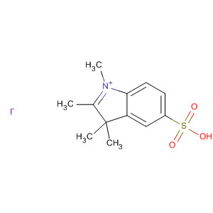 Structure of 3H-Indolium, 1,2,3,3-tetramethyl-5-sulfo-, iodide