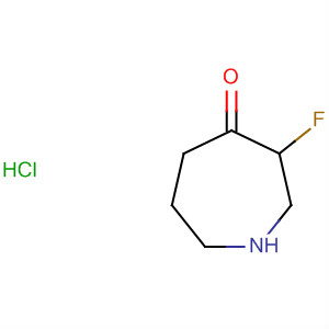 4H-Azepin-4-one, 3-fluorohexahydro-, hydrochloride结构式