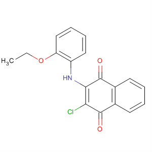 Structure of 1,4-Naphthalenedione, 2-chloro-3-[(2-ethoxyphenyl)amino]-