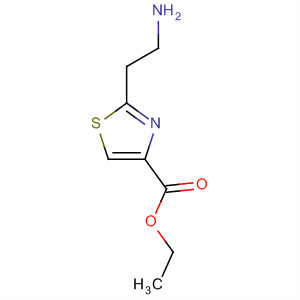 Structure of 4-Thiazolecarboxylic acid, 2-(2-aminoethyl)-, ethyl ester