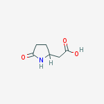 2-(5-oxopyrrolidin-2-yl)acetic acid结构式