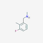 Structure of BENZENEMETHANAMINE, 3-FLUORO-N,2-DIMETHYL-