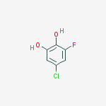 Structure of 1,2-Benzenediol,  5-chloro-3-fluoro-