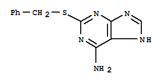 Structure of 2-(benzylsulfanyl)-5H-purin-6-amine