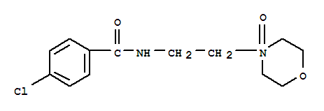 Structure of 4-chloro-N-[2-(4-oxidomorpholin-4-yl)ethyl]benzamide