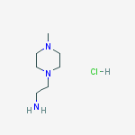 1-(2-氨乙基)-4-甲基哌嗪盐酸盐结构式