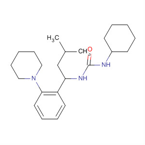 Structure of Urea, N-cyclohexyl-N'-[3-methyl-1-[2-(1-piperidinyl)phenyl]butyl]-