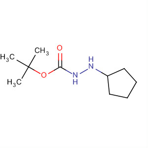 Structure of Hydrazinecarboxylic acid, 2-cyclopentyl-, 1,1-dimethylethyl ester