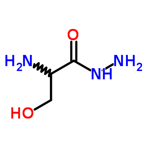 Structure of 2-amino-3-hydroxypropanehydrazide 
